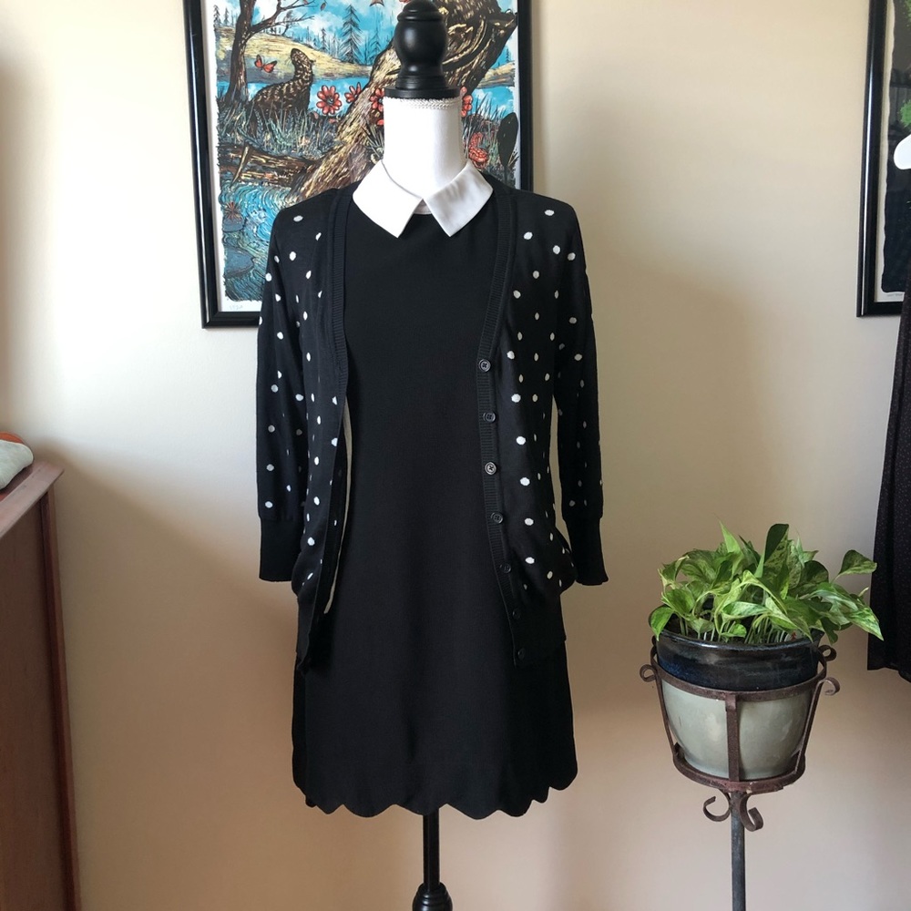 Polka dot cardigan